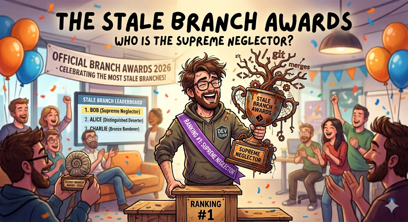 The Stale Branch Awards 2026, image of a person holding a trophy